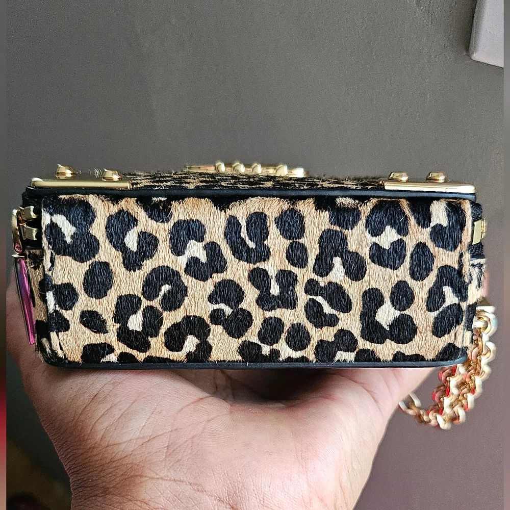 Michael Kors Estelle Micro Leather Trunk Mini Bag - Picture 9 of 12